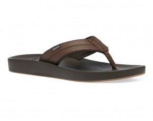 Sanuk Cosmic Yoga Mat Sandals Brown | NYHK-96574