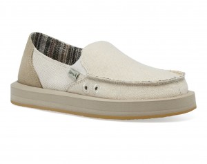 Sanuk Donna St Natural Shoes Beige | EDKW-93057