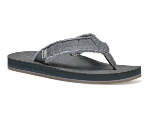 Sanuk Fraid Not St Charcoal Sandals Grey | ADRS-63741