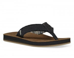 Sanuk Fraid Not St Sandals Black | YSIZ-49817