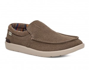 Sanuk Hangout Lite Shoes Brown | XWNK-12963