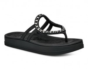 Sanuk Sunshine Sl Gem Sandals Black | RPMZ-34617