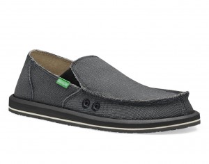 Sanuk Vagabond Charcoal Shoes Grey | MFBA-29317