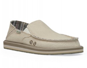 Sanuk Vagabond St Hemp Natural Sidewalk Surfers Beige | TSJU-80943