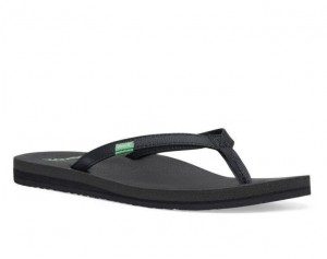 Sanuk Yoga Joy Sandals Black | HXRK-16457