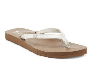 Sanuk Yoga Joy Sandals White / Brown | AZSH-20857