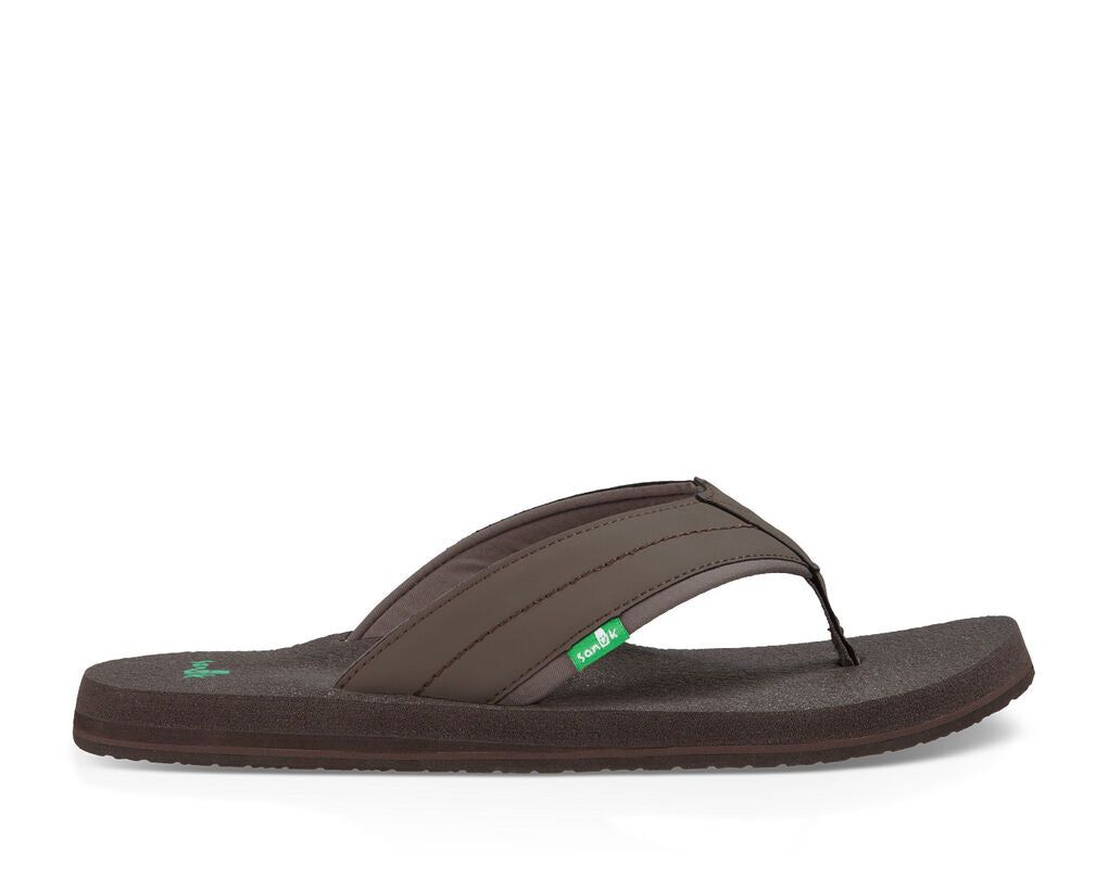 Sanuk Beer Cozy 2 Sandals Dark Brown | LTVD-20638