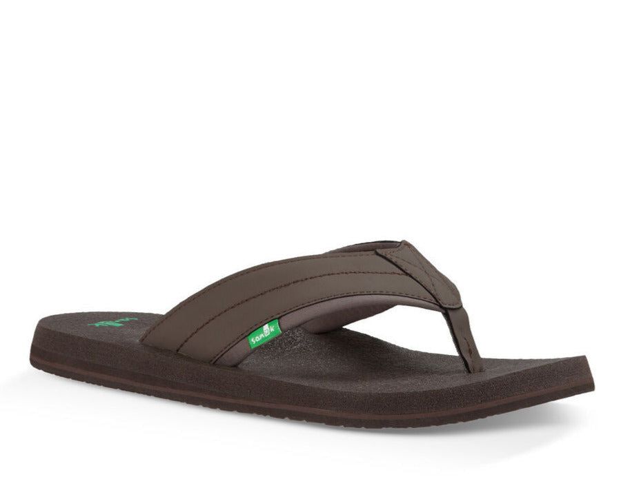 Sanuk Beer Cozy 2 Sandals Dark Brown | LTVD-20638