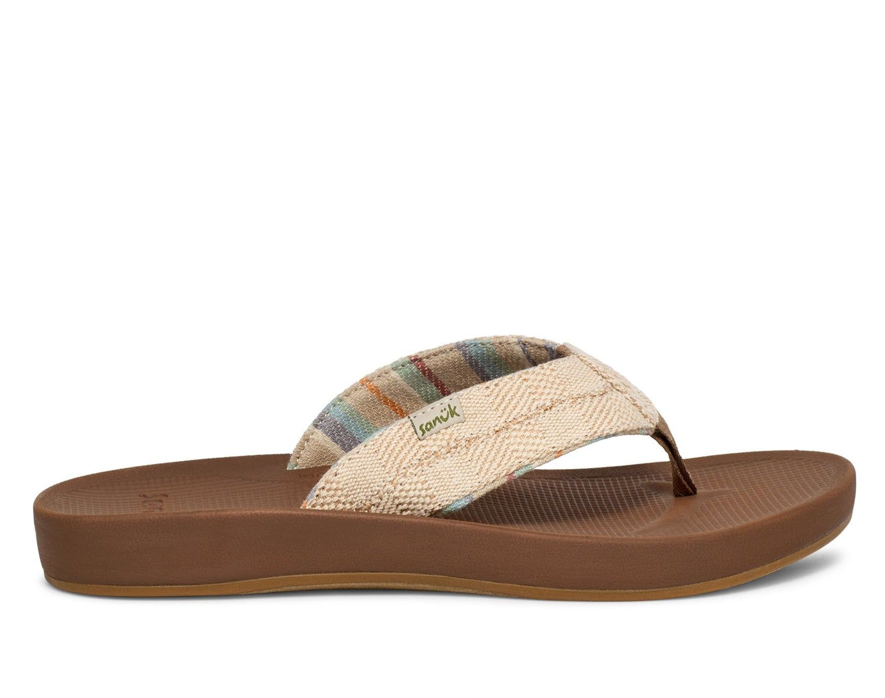 Sanuk Cosmic Coast Hemp Sandals Beige | DHXF-96427