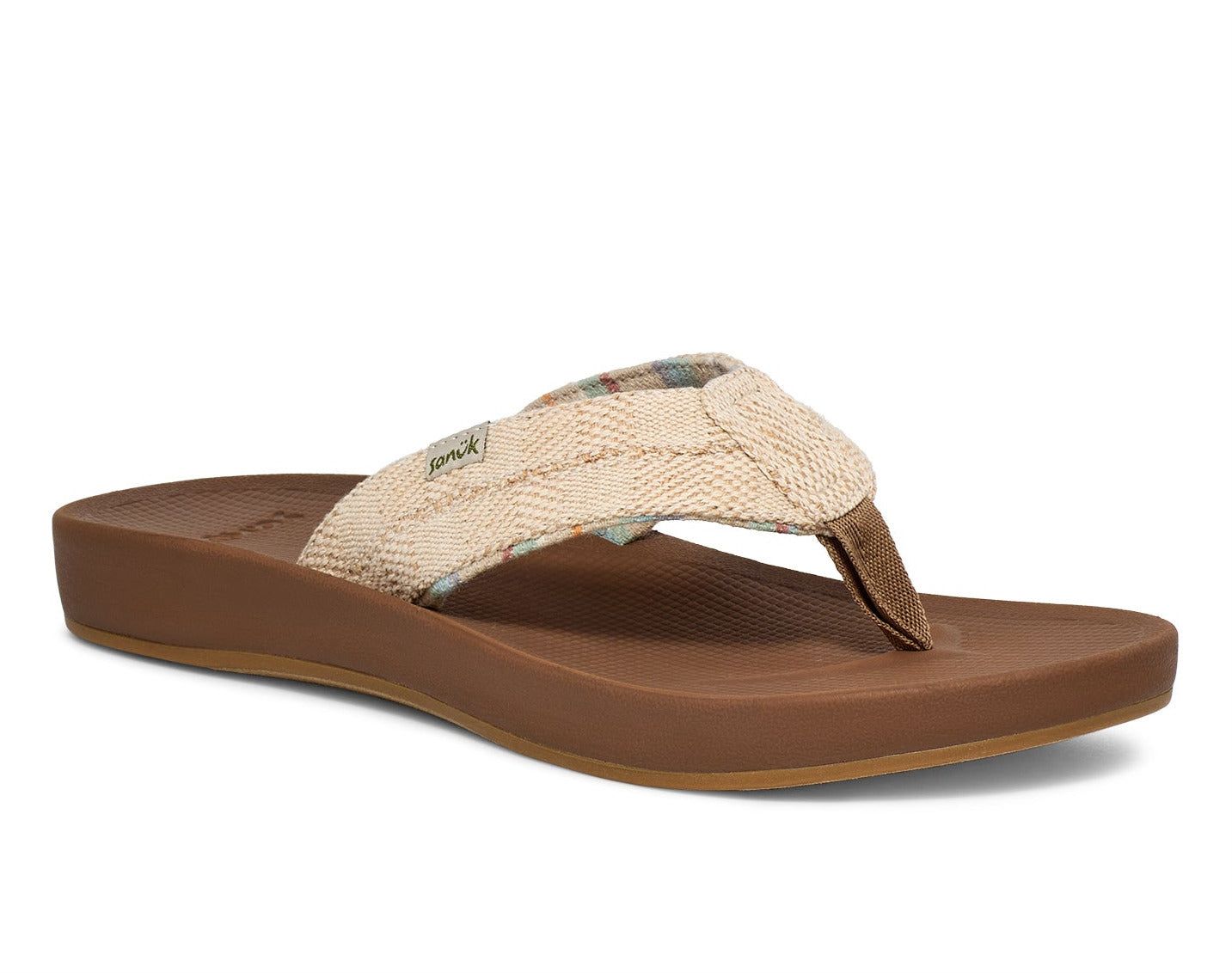 Sanuk Cosmic Coast Hemp Sandals Beige | DHXF-96427