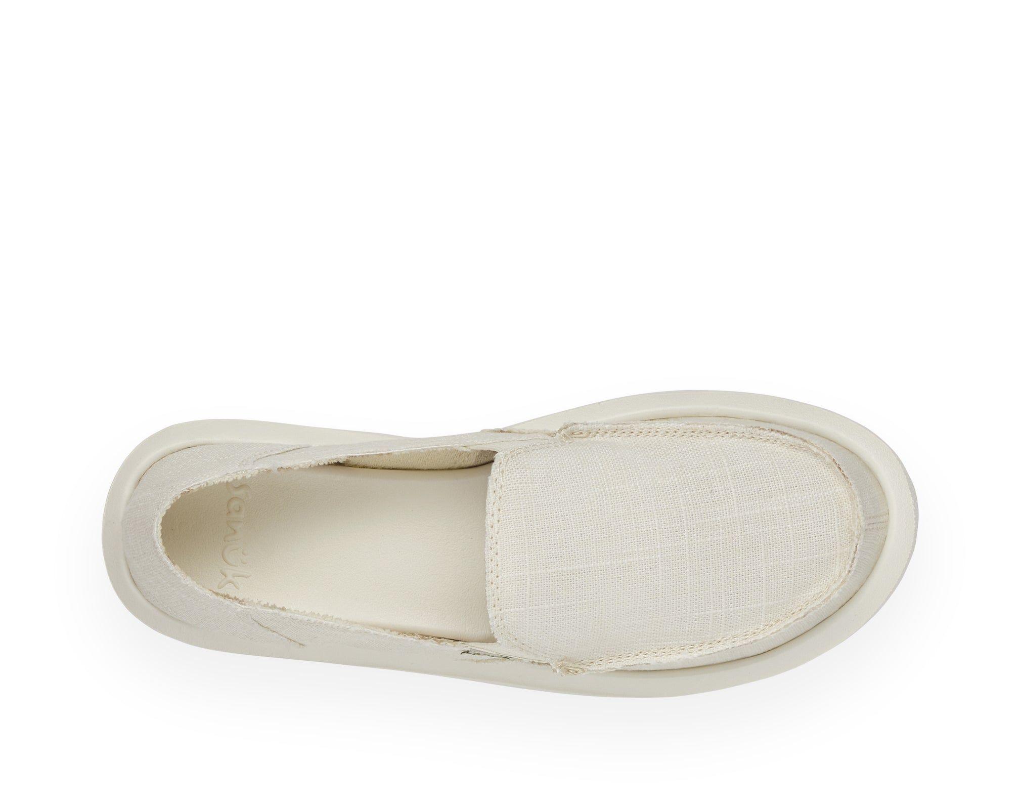 Sanuk Donna St Hemp Shoes White | XEIH-61803