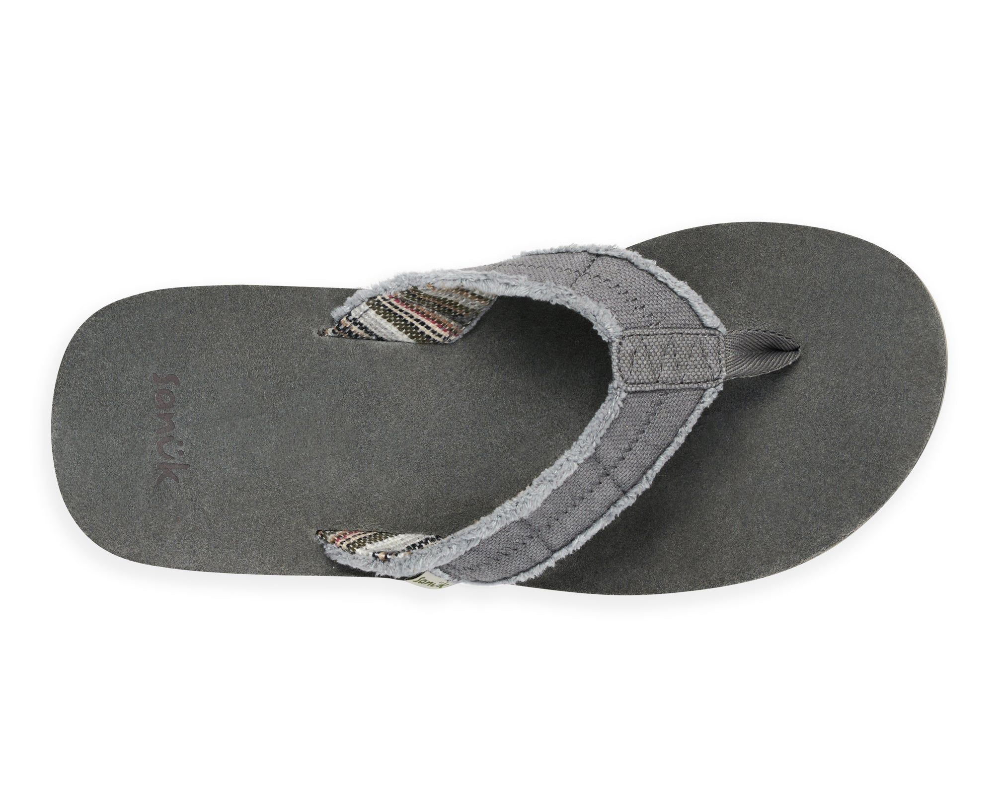 Sanuk Fraid Not St Charcoal Sandals Grey | ADRS-63741