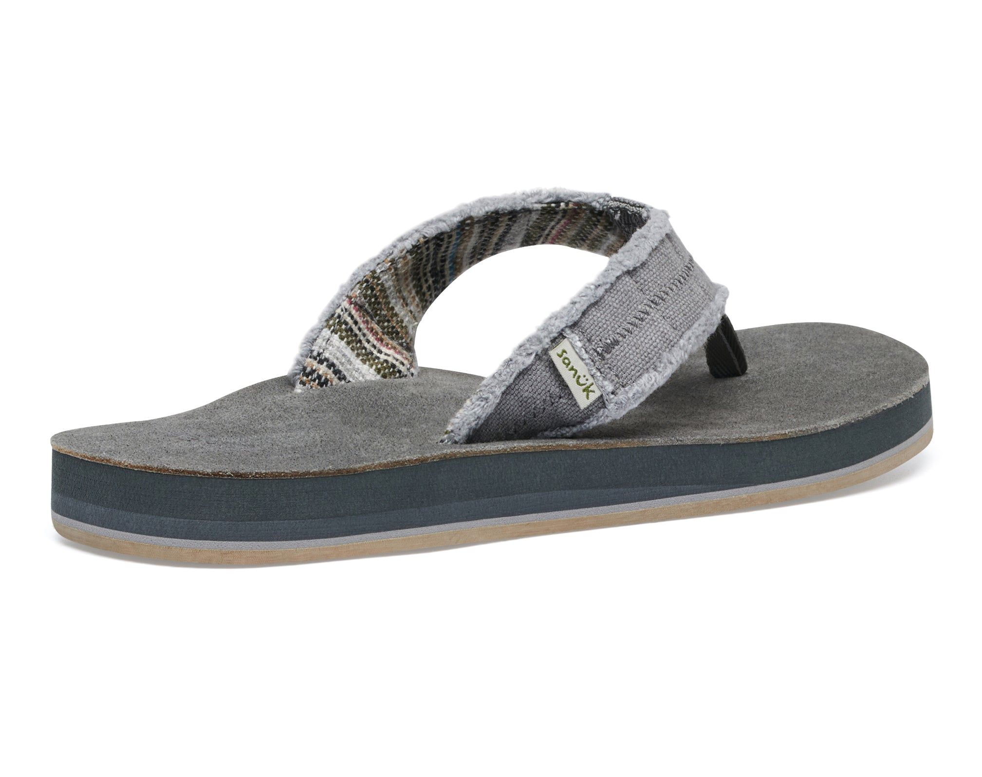 Sanuk Fraid Not St Charcoal Sandals Grey | ADRS-63741