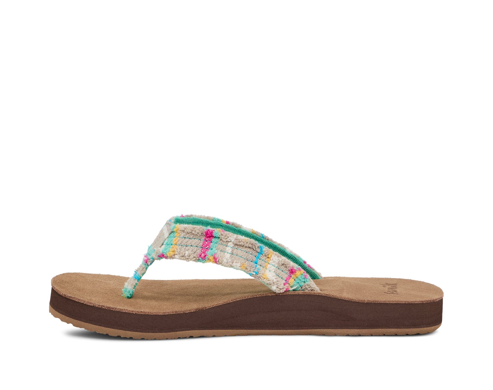 Sanuk Fraidy Cat St Sandals Turquoise Multicolor | DNOY-53647