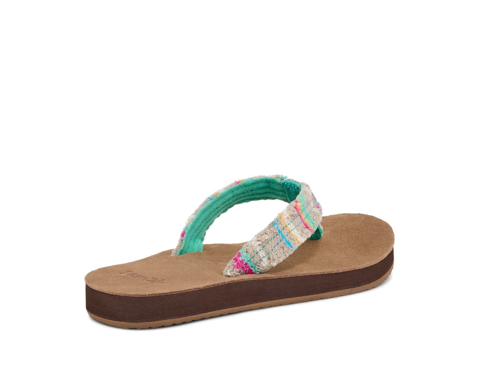 Sanuk Fraidy Cat St Sandals Turquoise Multicolor | DNOY-53647