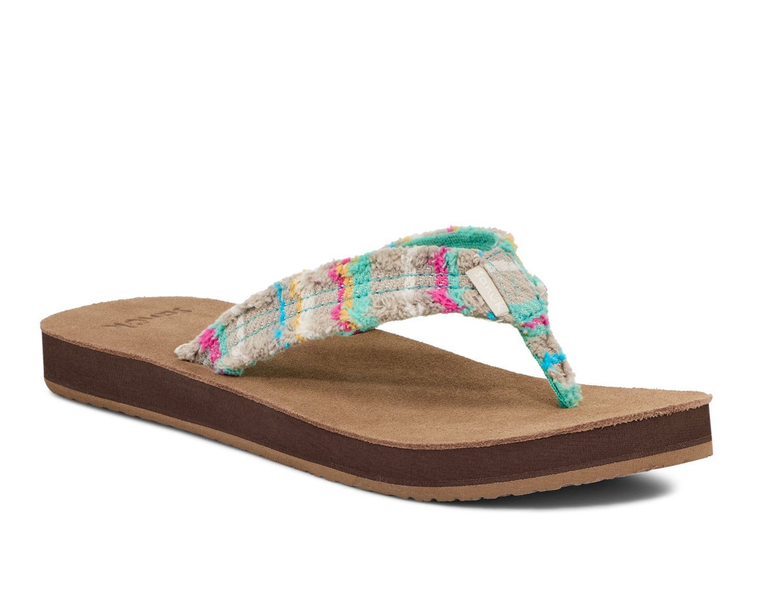 Sanuk Fraidy Cat St Sandals Turquoise Multicolor | DNOY-53647