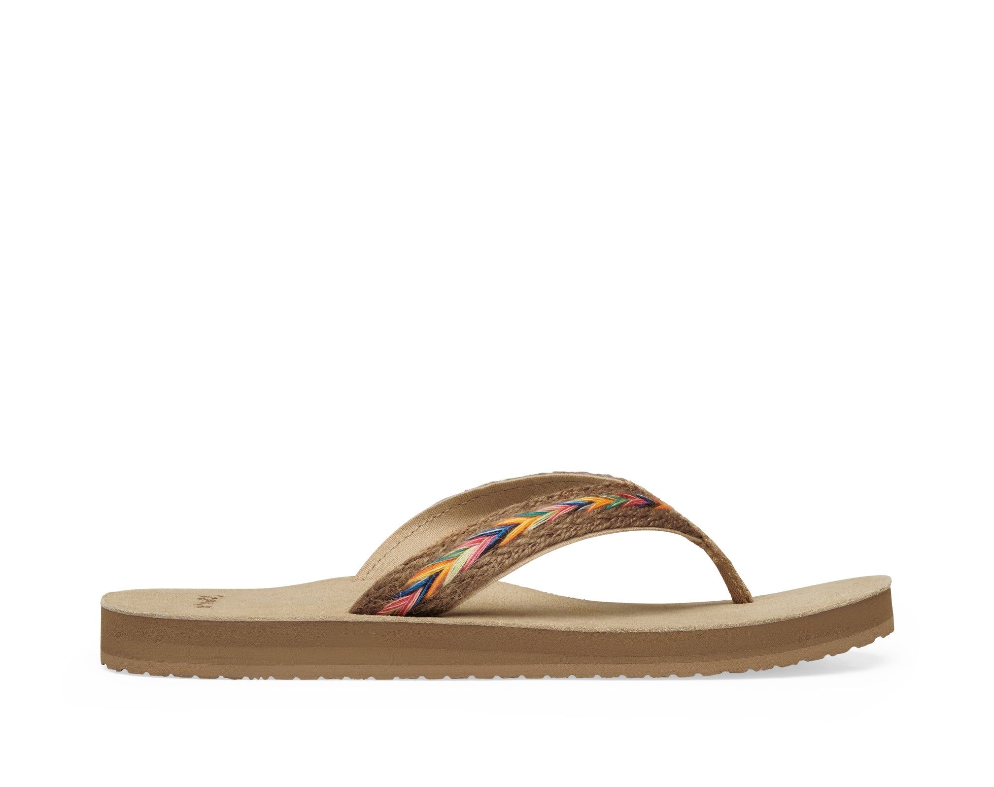 Sanuk Fraidy Hemp Rainbow Sandals Multicolor | XHQU-69130