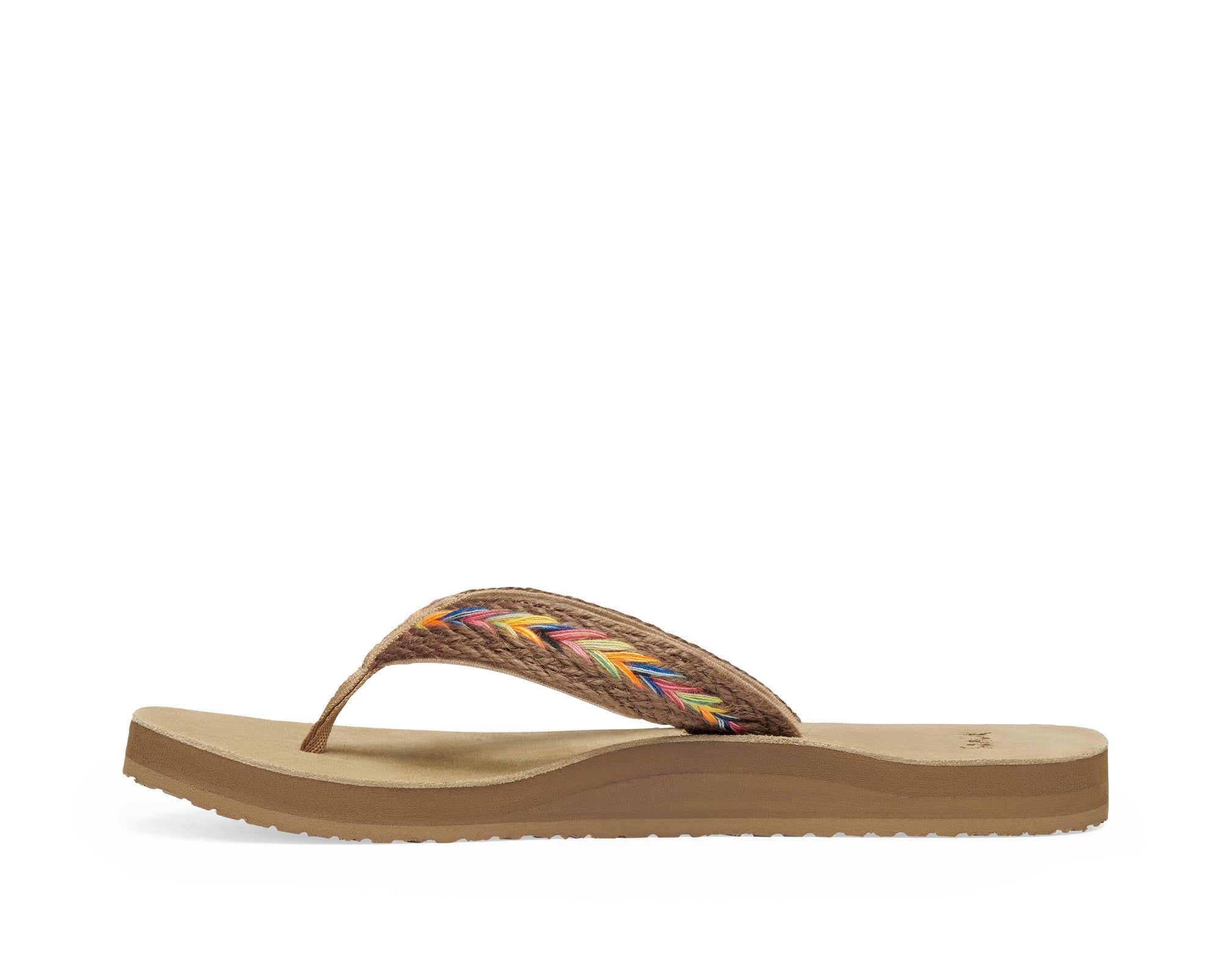 Sanuk Fraidy Hemp Rainbow Sandals Multicolor | XHQU-69130