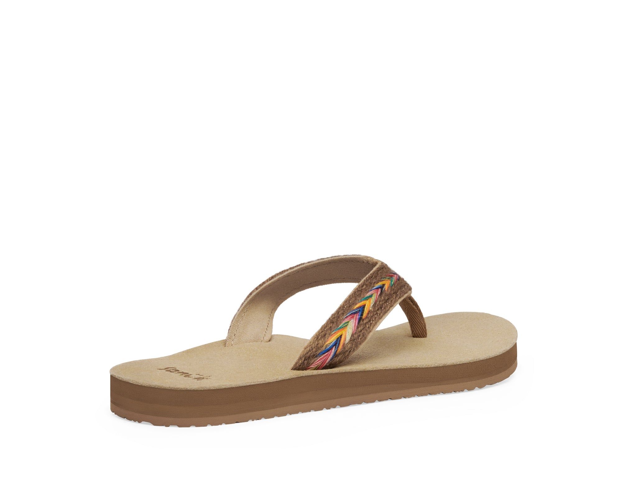 Sanuk Fraidy Hemp Rainbow Sandals Multicolor | XHQU-69130