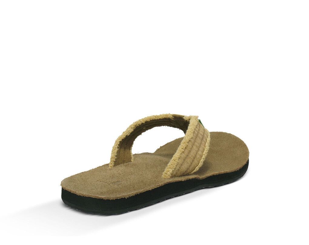 Sanuk Mens Fraid Not Sandals Khaki | CYJH-30846