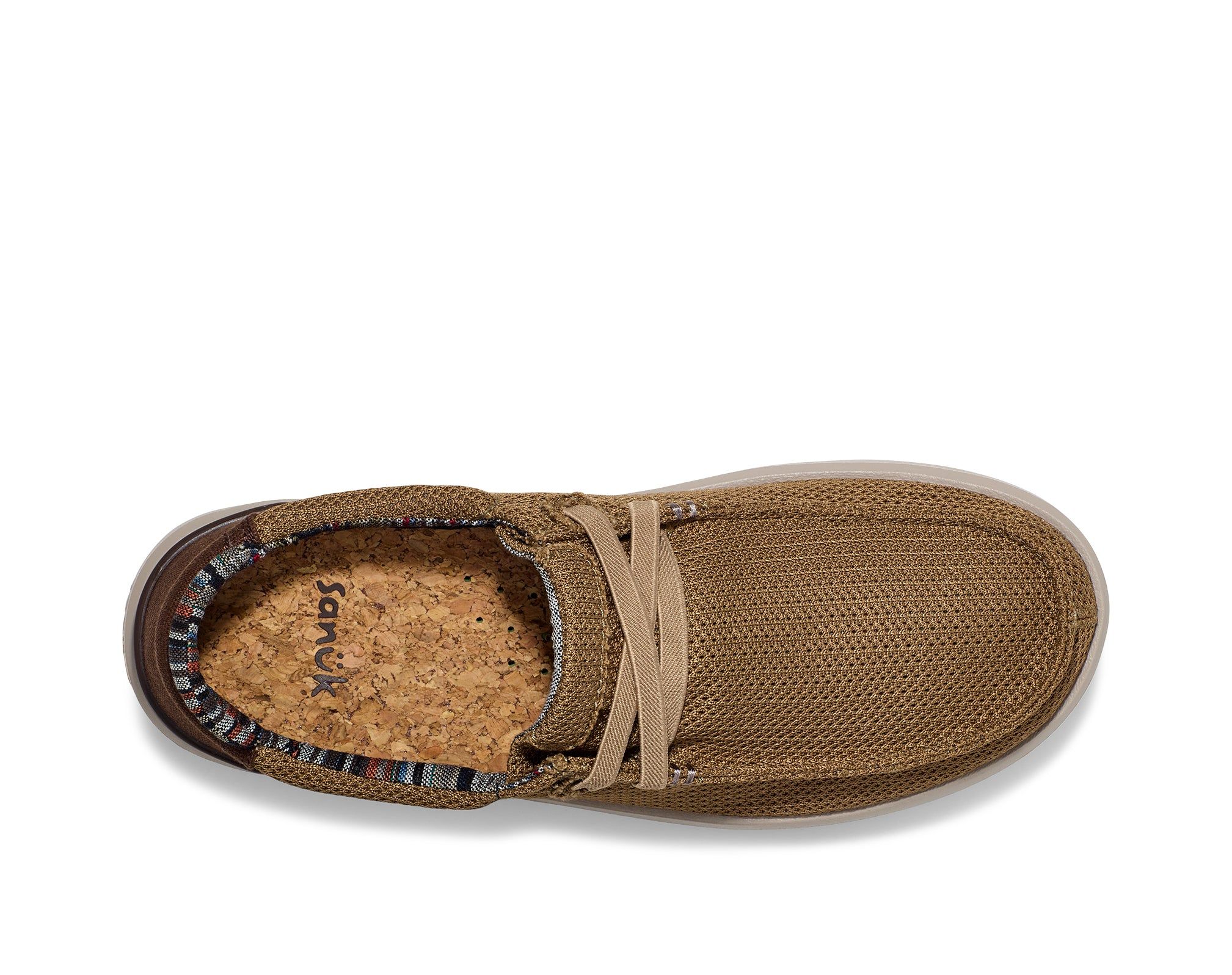 Sanuk Shaka Lite 2 Knit Shoes Khaki | IYAD-85174