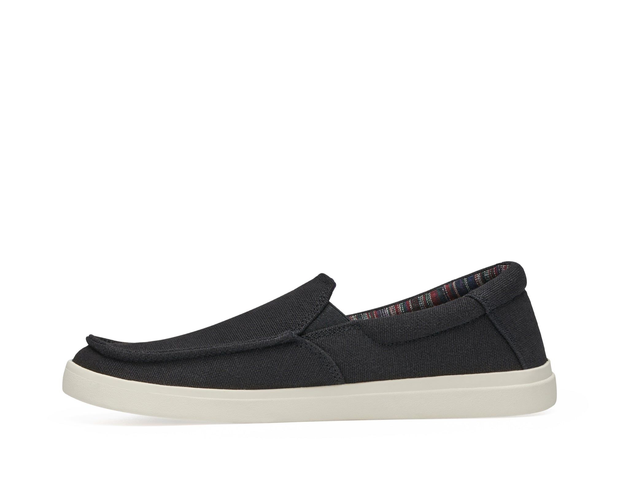 Sanuk Sideline 2 Hemp Shoes Black | RAEQ-56981