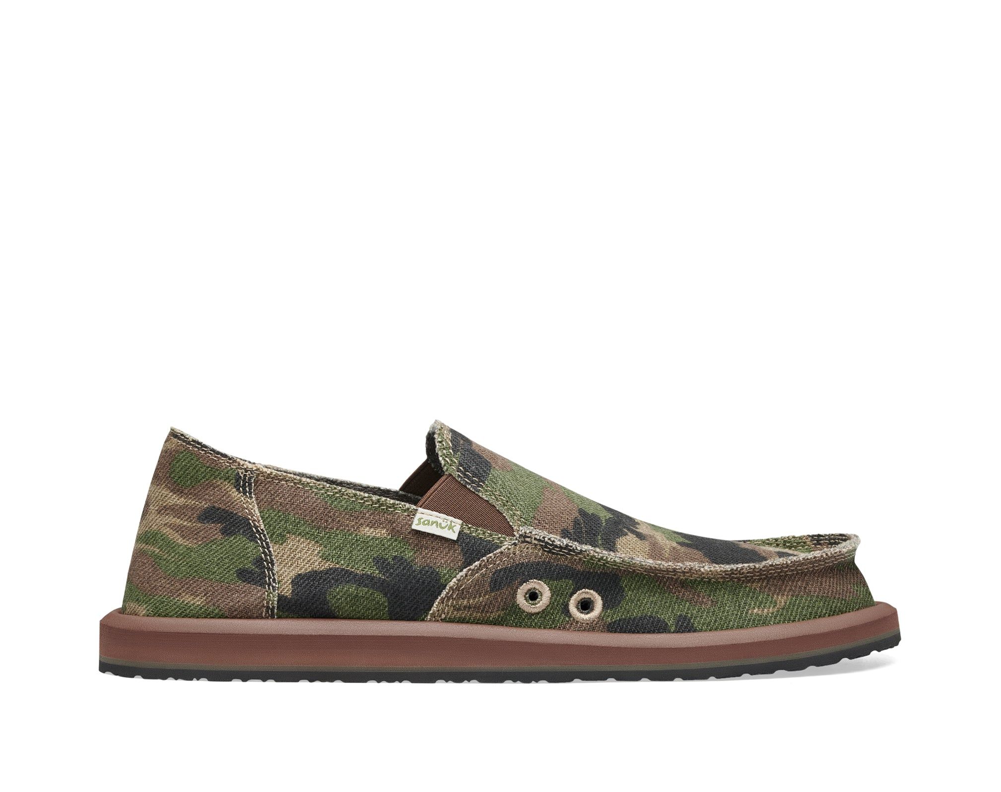 Sanuk Sidewalk Surfer Woodland Shoes Camo | WFEH-31560