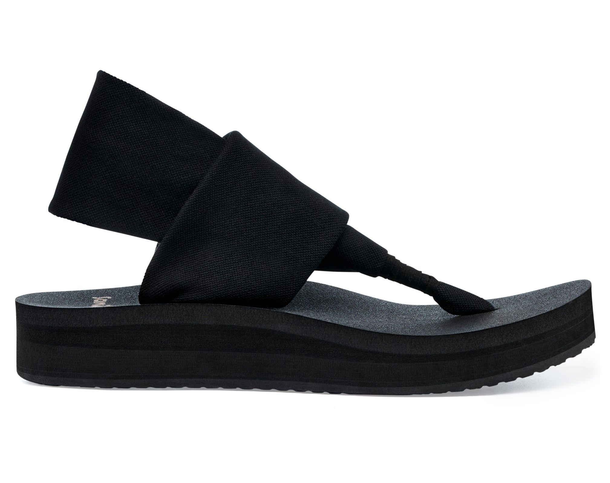 Sanuk Sling St Midform Sandals Black | MNBH-84792