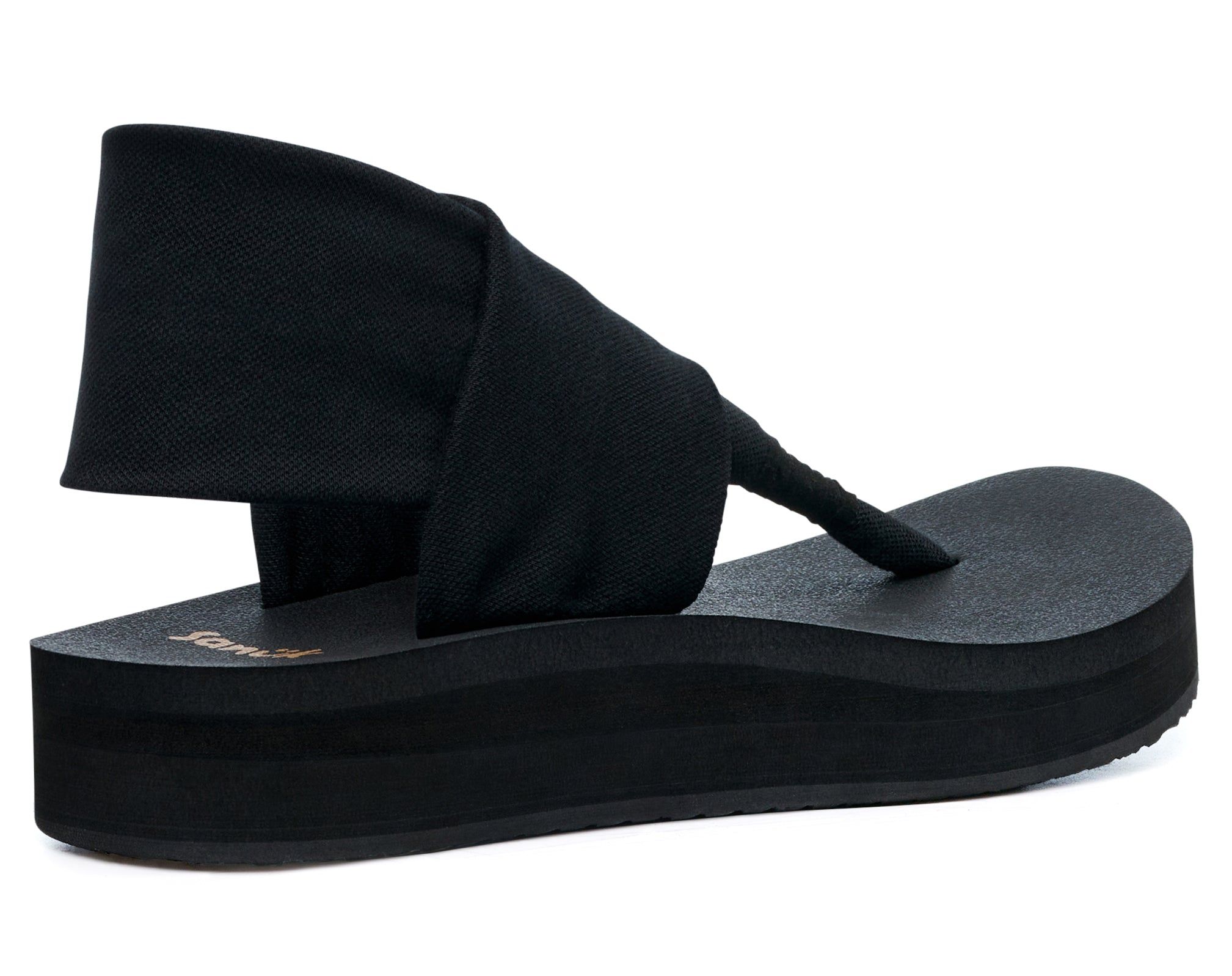 Sanuk Sling St Midform Sandals Black | MNBH-84792