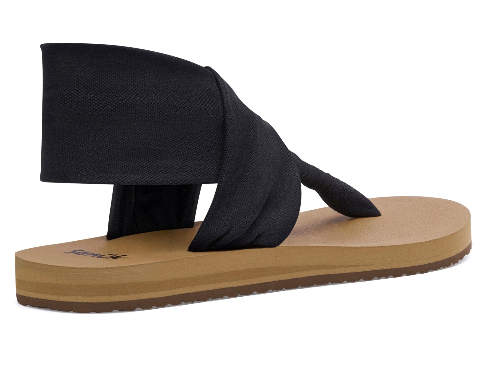 Sanuk Sling St Sandals Black / Brown | YJIU-42390