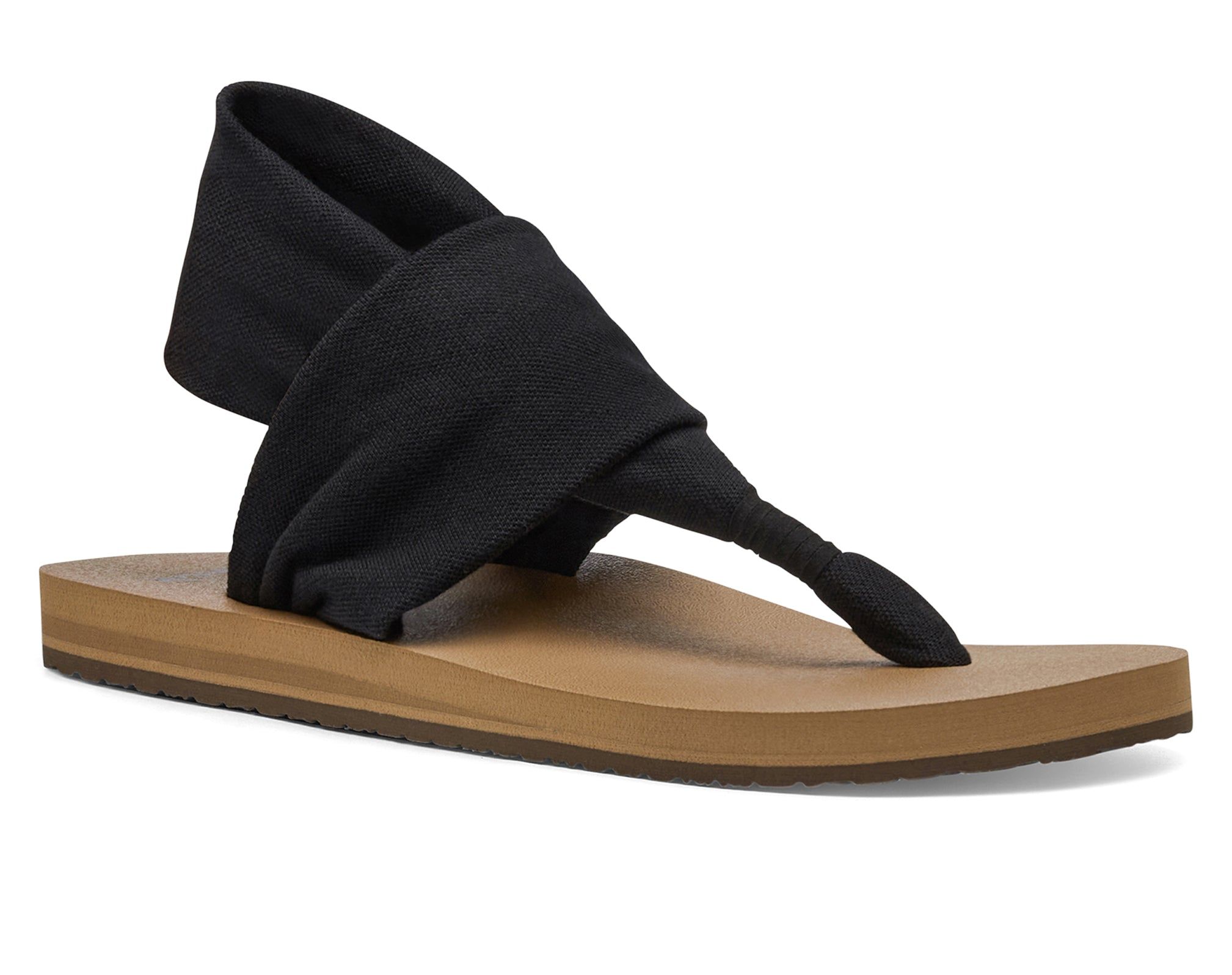 Sanuk Sling St Sandals Black / Brown | YJIU-42390