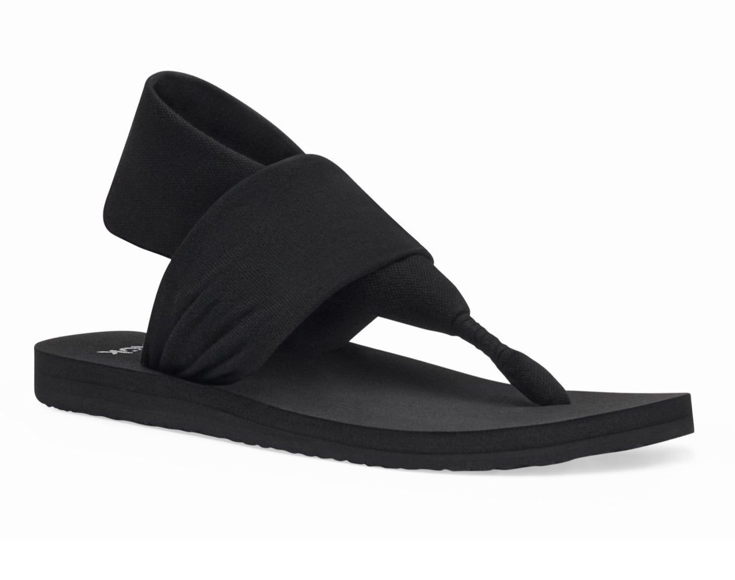 Sanuk Sling St Sandals Black | RVFA-27308