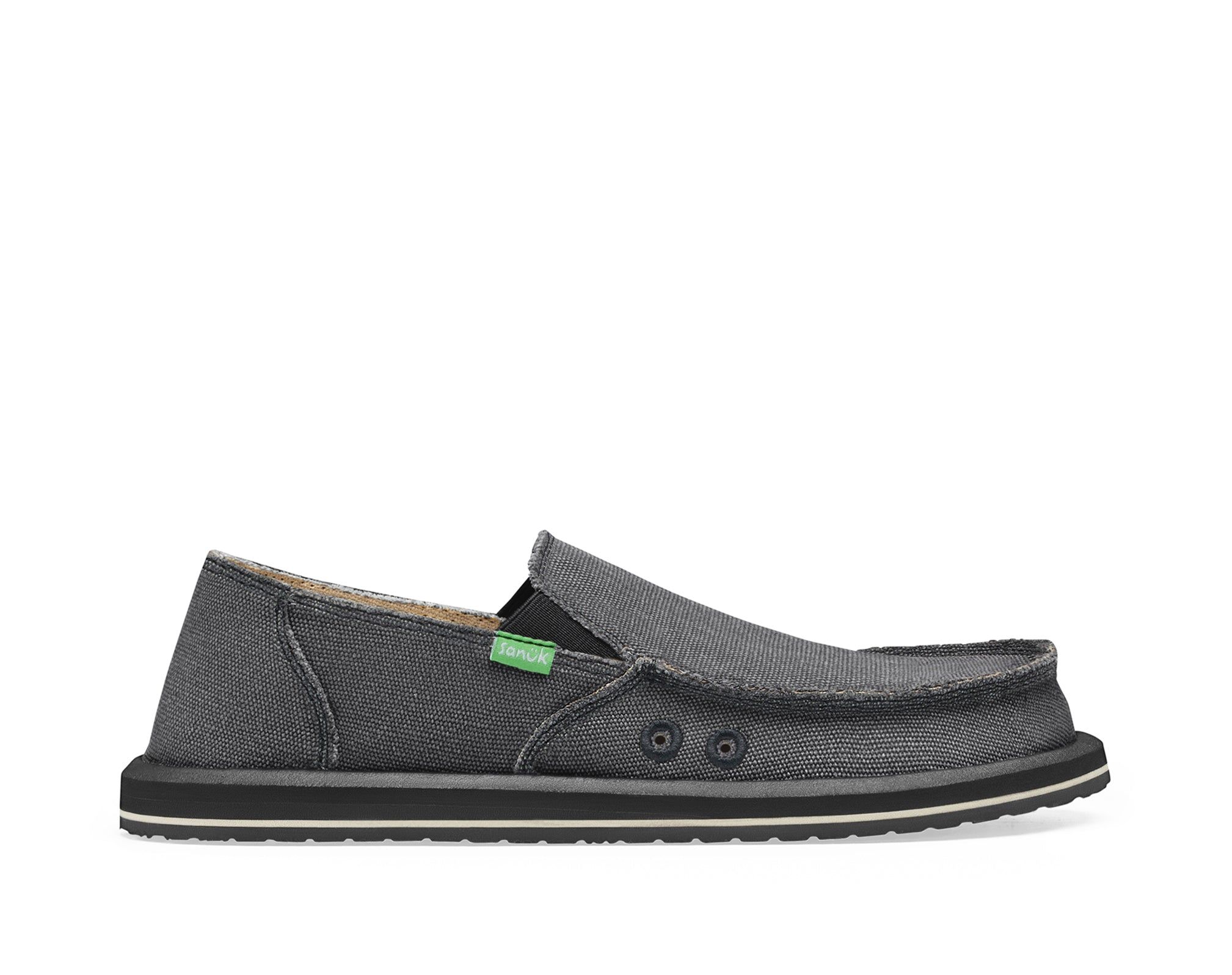 Sanuk Vagabond Charcoal Sidewalk Surfers Grey | JCRY-49506