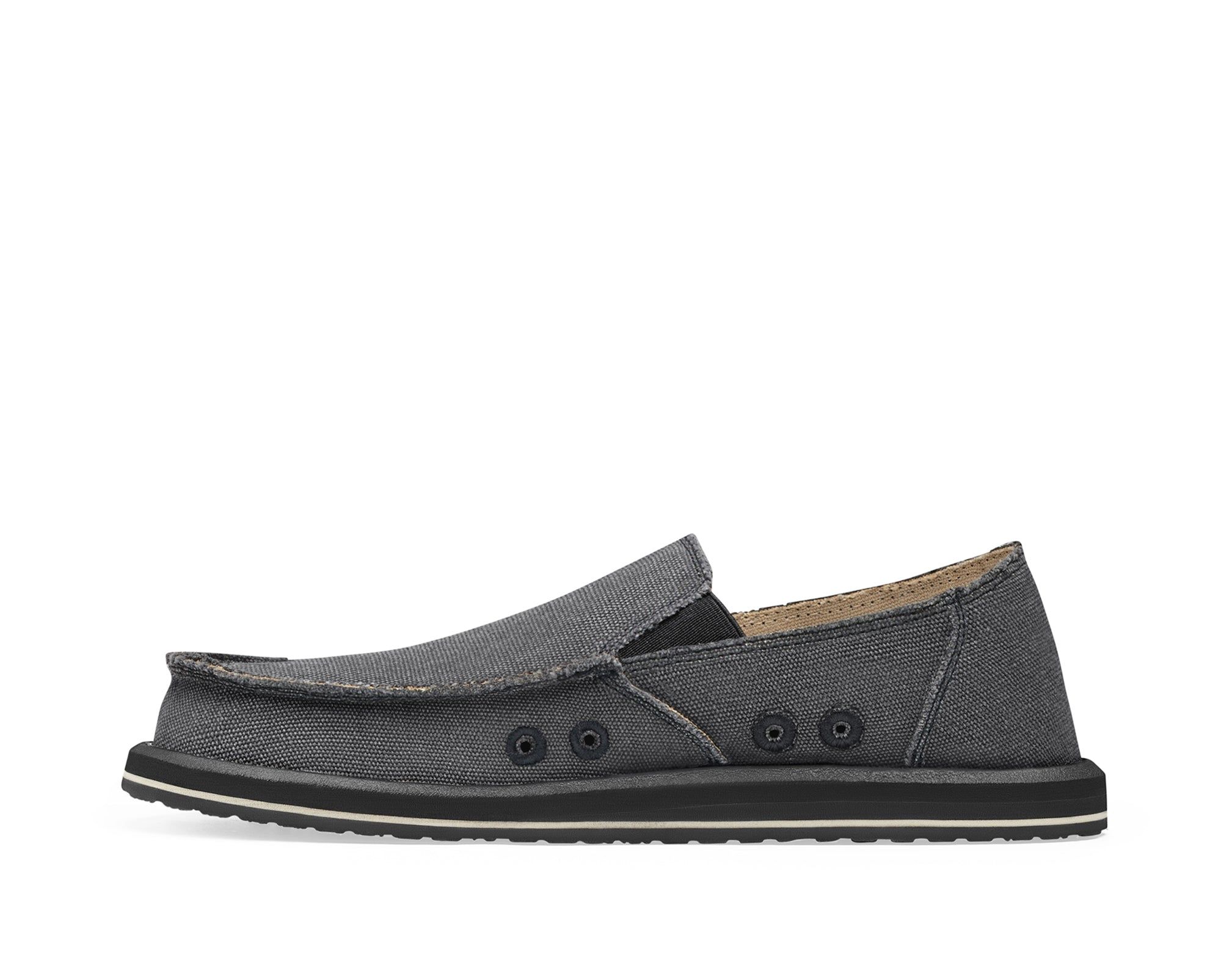 Sanuk Vagabond Charcoal Sidewalk Surfers Grey | JCRY-49506