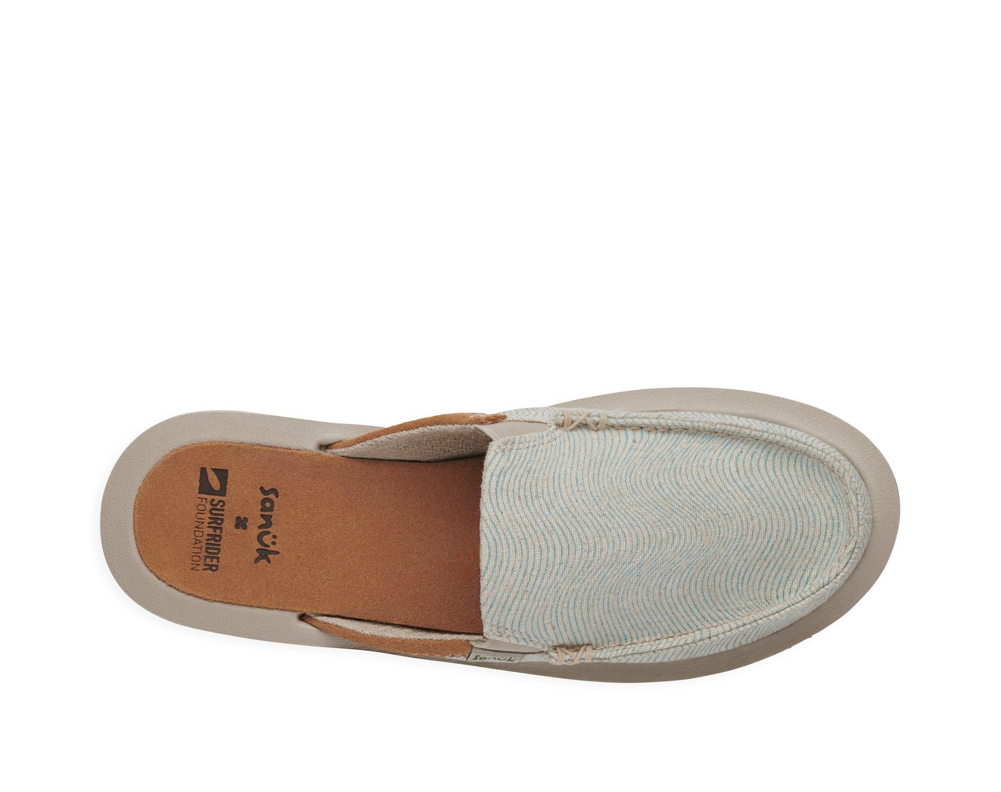 Sanuk We Got Your Back St Surfrider Aqua Wave Shoes Light Turquoise | NKHC-74285