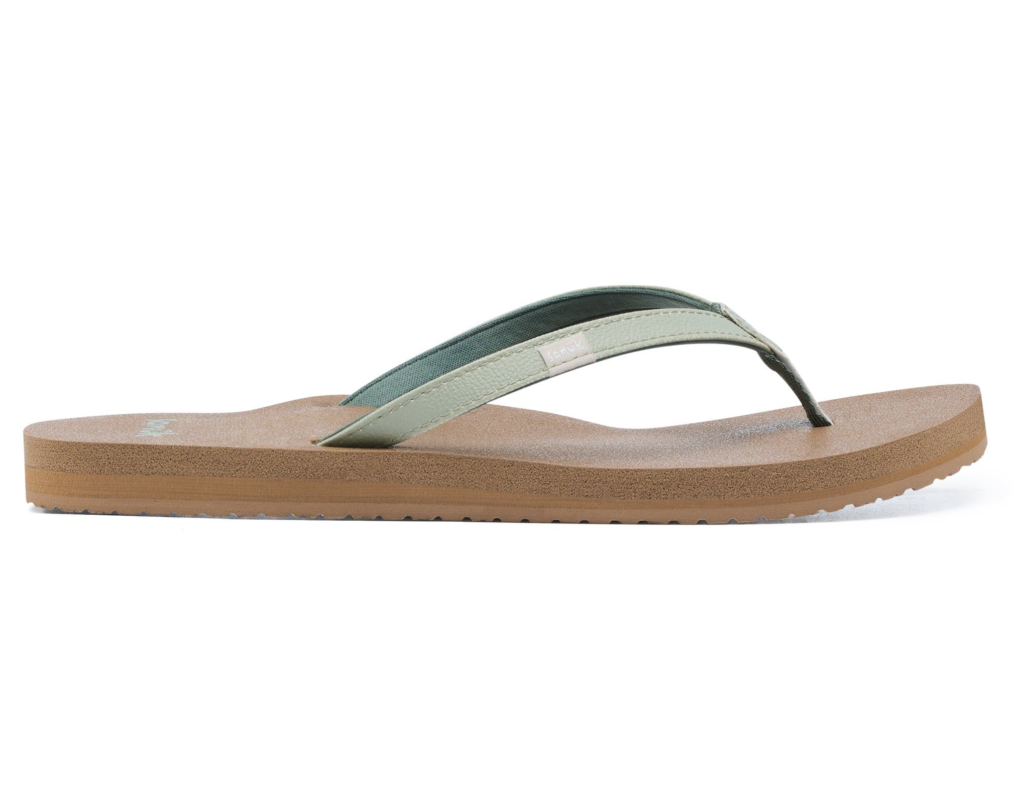 Sanuk Yoga Joy Desert Sage Sandals Olive | KIOP-89310