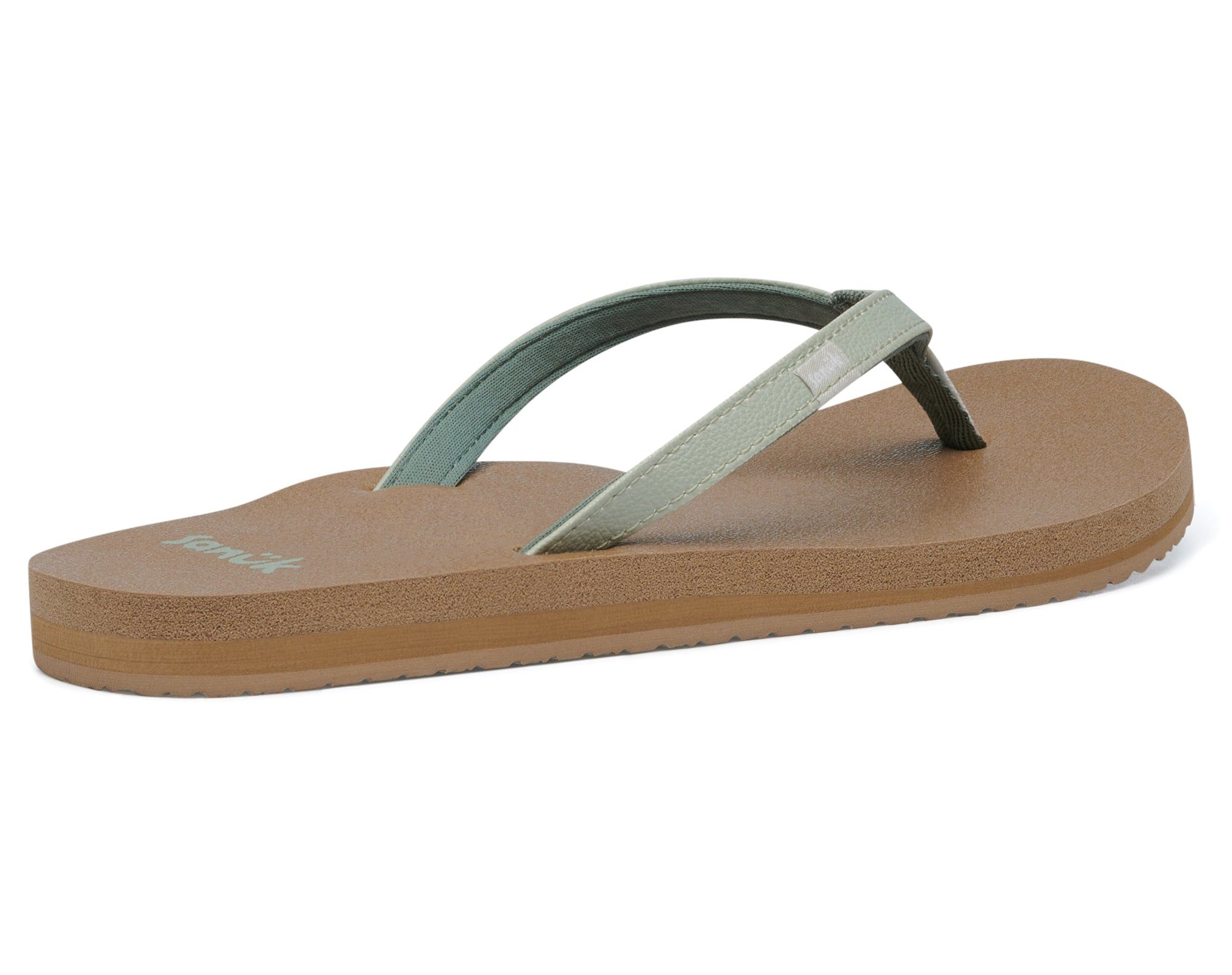 Sanuk Yoga Joy Desert Sage Sandals Olive | KIOP-89310