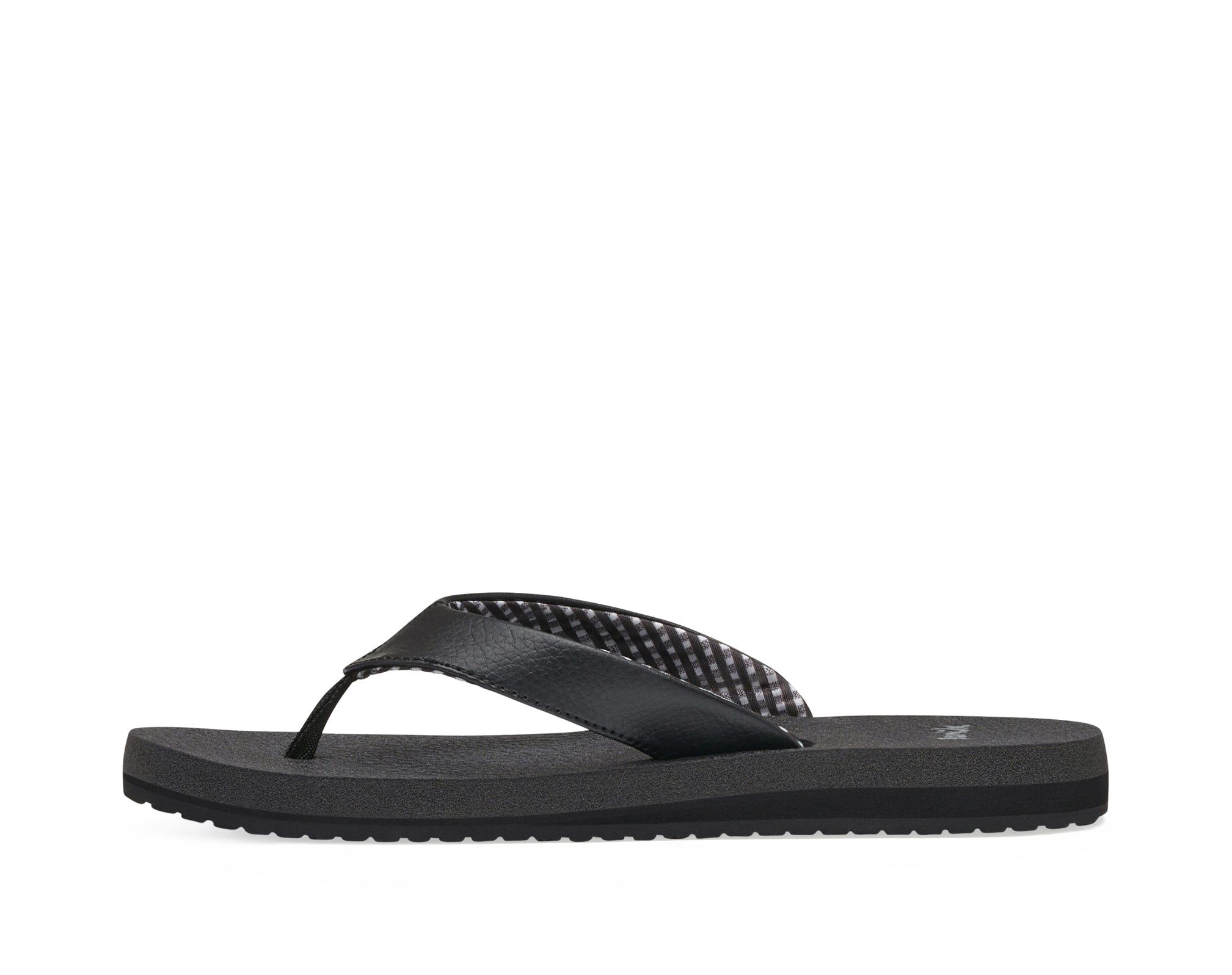 Sanuk Yoga Mat Ebony Sandals Ebony | NGBQ-54923