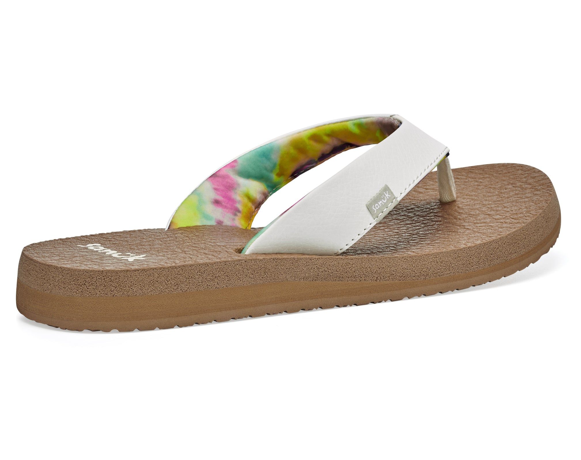 Sanuk Yoga Mat Sandals White | RFTS-29340